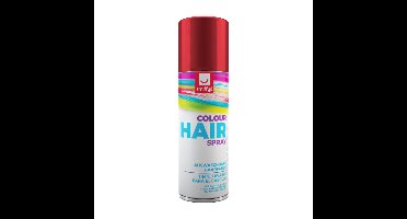 Carnaval haarverf - rood - spuitbus - 125 ml - haarspray