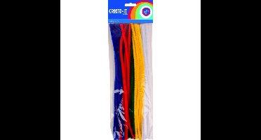 Chenilledraad in diverse kleuren 30 cm - 100x stuks - Hobby artikelen en knutselen - pijpenragers