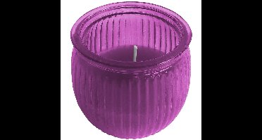 Citronella kaars - 7,5 cm - paars - buiten