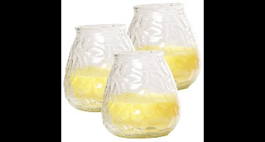 Citronella lowboy tafelkaars - 5x - 10 cm - 40 branduren - citrusgeur