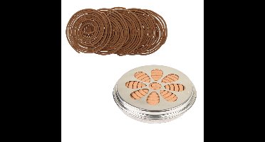 Citronella set - blik - 20x navulspiralen - citronella spiralen - muggen werend