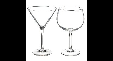 Cocktailglazen set - gin/martini glazen - 8x stuks
