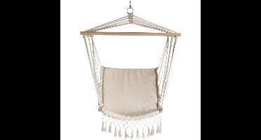 Comfortabele Tuin hangstoel Ibiza macrame 110 x 47 cm