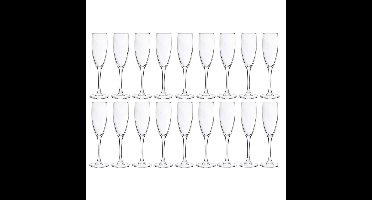 Cosy & Trendy Champagneglazen - 18x stuks - glas - 190 ml - Flutes