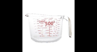 Cosy & trendy glazen maatbeker - hittebestendig - 1 liter - 1000 ml - Keuken