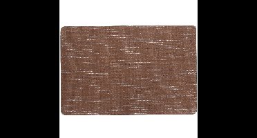 Cosy & Trendy Placemat rechthoekig - vinyl bruin - 29 x 44 cm - Tafel dekken
