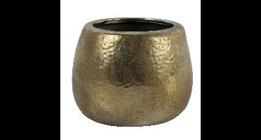 Countryfield Plantenpot Oro - terracotta - goudkleurig - D16 x H11.5 cm