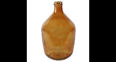 Countryfield Vaas - amber goud/geel transparant - glas - XL fles vorm - D23 x H38 cm