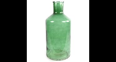 Countryfield Vaas - mintgroen - glas - XXL fles vorm - D24 x H51 cm
