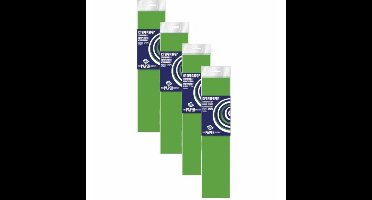 Crepe papier platte vellen - 4x - neon groen - 250 x 50 cm - Knutselen met papier - Knutselspullen