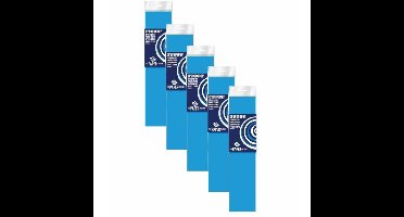 Crepe papier platte vellen - 5x - fluor blauw - 250 x 50 cm - Knutselen met papier - Knutselspullen