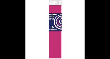 Crepe papier platte vellen - fuchsia - 250 x 50 cm - Knutselen met papier - Knutselspullen