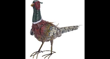 Decoratie Tuinbeeld Fazant - metaal - 58 x 20 x 40 cm