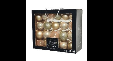 Decoris Kerstballen set - 42x - parel - glas - 5 tot 7 cm