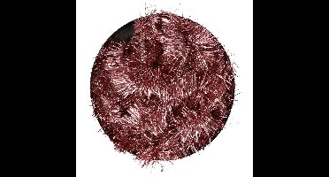 Decoris kerstslinger - 3x - oudroze - lametta - 270 x 7 cm - folie slinger - kerstversiering