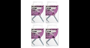 Deltafix Schroefduimen - 8x - verzinkt metaal - 65 mm - ijzerwaren