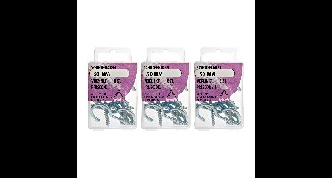 Deltafix Schroefhaken - 24x - verzinkt metaal - 50 mm - ijzerwaren