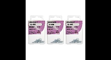 Deltafix Schroefhaken - 36x - verzinkt metaal - 20 mm - ijzerwaren