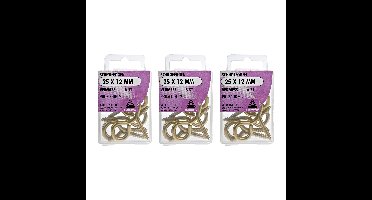 Deltafix Schroefogen - 18x - verzinkt metaal - 25 x 12 mm - ijzerwaren