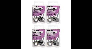 Deltafix Schroefogen - 20x - verzinkt metaal - 25 x 12 mm - ijzerwaren