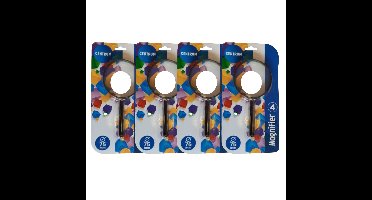 Detective Vergrootglas/loep - zwart - D75 mm - 4x vergroting - Verkleden