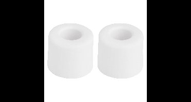 Deurbuffer - 2x - deurstopper - wit - rubber - 30 x 25 mm - schroefbevestiging