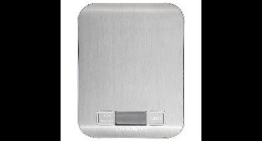 Digitale keukenweegschaal RVS 18 x 14 cm