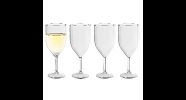 Duni Wijnglas Any Day - 4x - onbreekbaar kunststof - 230 ml - vaatwasser bestendig