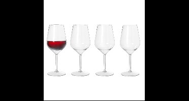 Duni Wijnglas Elegance - 4x - onbreekbaar kunststof - 400 ml - vaatwasser bestendig
