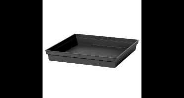 EDA Bloempot onderschaal - antraciet - kunststof - L33 x B33 x H5 cm - opvangschaal