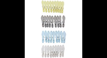 Edco Wasknijpers gekleurd - kunststof / plastic - 36x Stuks