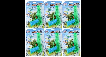 Eddy Toys Waterpistolen - 6x - waterpistool - groen - 18 cm - kinderen