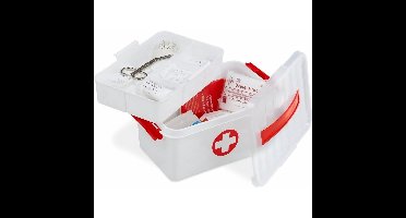 EHBO opbergdoos met vakken 6 liter 30 x 20 x 15cm