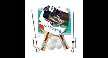 Engelhart Tafeltennis set - 2 batjes - 3 ballen - 1 net - pingpong speelgoed