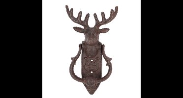 Esschert design Deurklopper hert - gietijzer - L22 cm - vintage - deurbel