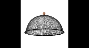 Esschert Design Luxe stevige vliegenkap/voedselkap - zwart - metaal - D43 x H21 cm