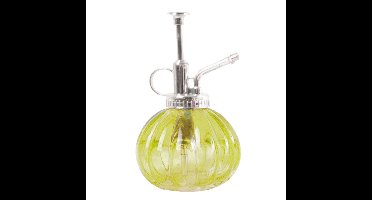 Esschert Design plantenspuit/vernevelaar - glas - geel/zilver - 15.5 cm