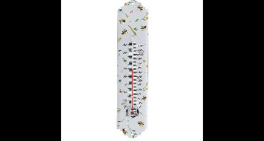 Esschert design thermometer Bijen - voor binnen en buiten - 30 x 7 cm - Celsius/fahrenheit