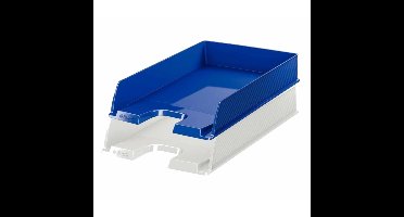 Esselte brievenbakjes set van 5x blauw en 5x wit in A4 formaat