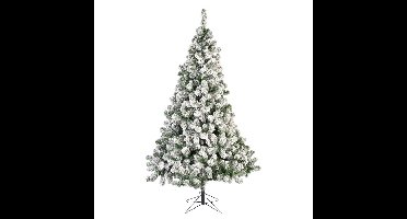 Everlands kunst kerstboom Imperial pine - 180 cm - sneeuw - 525 takken
