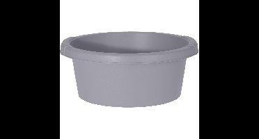 Excellent Houseware afwasteil/afwasbak - grijs - rond - kunststof - 6 liter