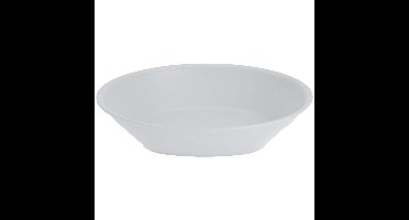 Excellent Houseware Bordjes - 4x stuks - D18 cm - wit - onbreekbaar