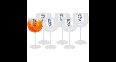 Excellent Houseware Cocktail glas - 12x - transparant - onbreekbaar kunststof - 570 ml