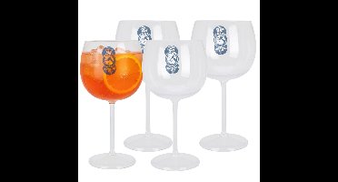 Excellent Houseware Cocktail glas - 8x - transparant - onbreekbaar kunststof - 570 ml
