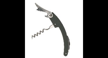Excellent Houseware flesopener/kurkentrekker - kelnersmes - grijs