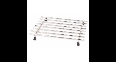 Excellent Houseware Pannenonderzetter - roestvrij staal - 24 x 19 cm - met antislip voetjes