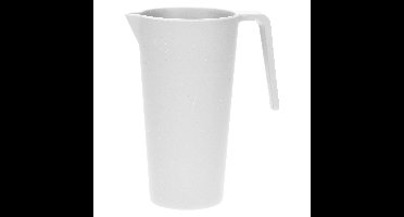 Excellent Houseware Schenkkan/waterkan - wit - 1500 ML - melamine - D10 x H21 cm