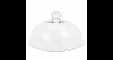 Excellent Houseware Stolp taartplateau - glas - 30 cm - serveerschaal