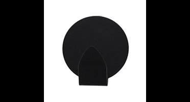 Excellent houseware - Zelfklevende ophang haakjes - zwart - 2x stuks - rvs