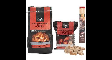 Fancy Flames BBQ aanmaakset - houtskool - aanmaakblokjes - lucifers XL